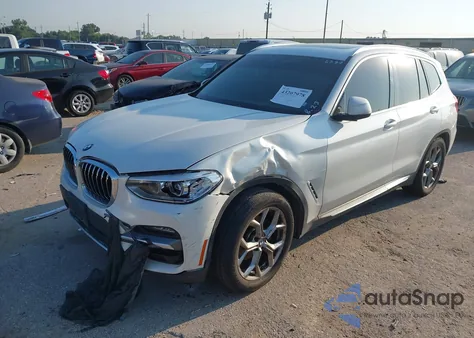 2020 BMW X3 Sdrive30I из США, поврежденный, VIN 5UXTY3C00L9C46289